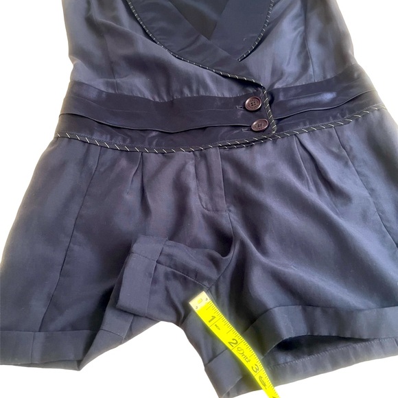 Armani Exchange Silk Tuxedo Rompers - Picture 4 of 8